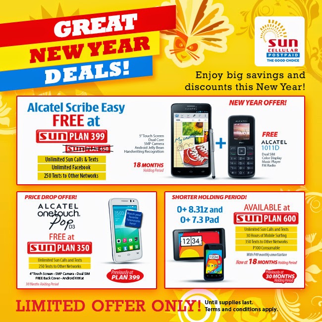 Sun Cellular Postpaid Plans, O+ USA, Alcatel