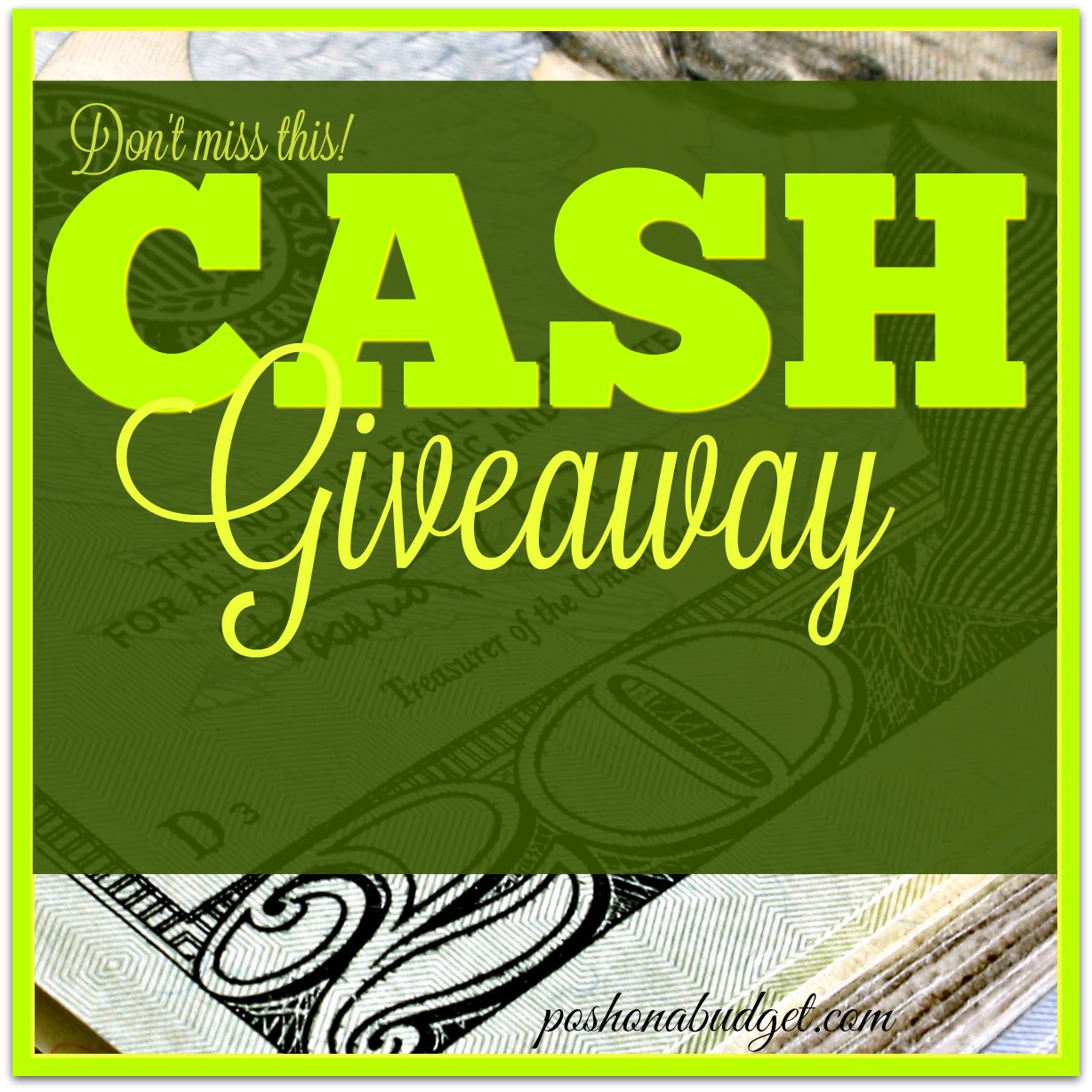 $100 CASH GIVEAWAY!