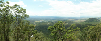 view of the valley vista from picnic point, toowoomba, queenland, australia.