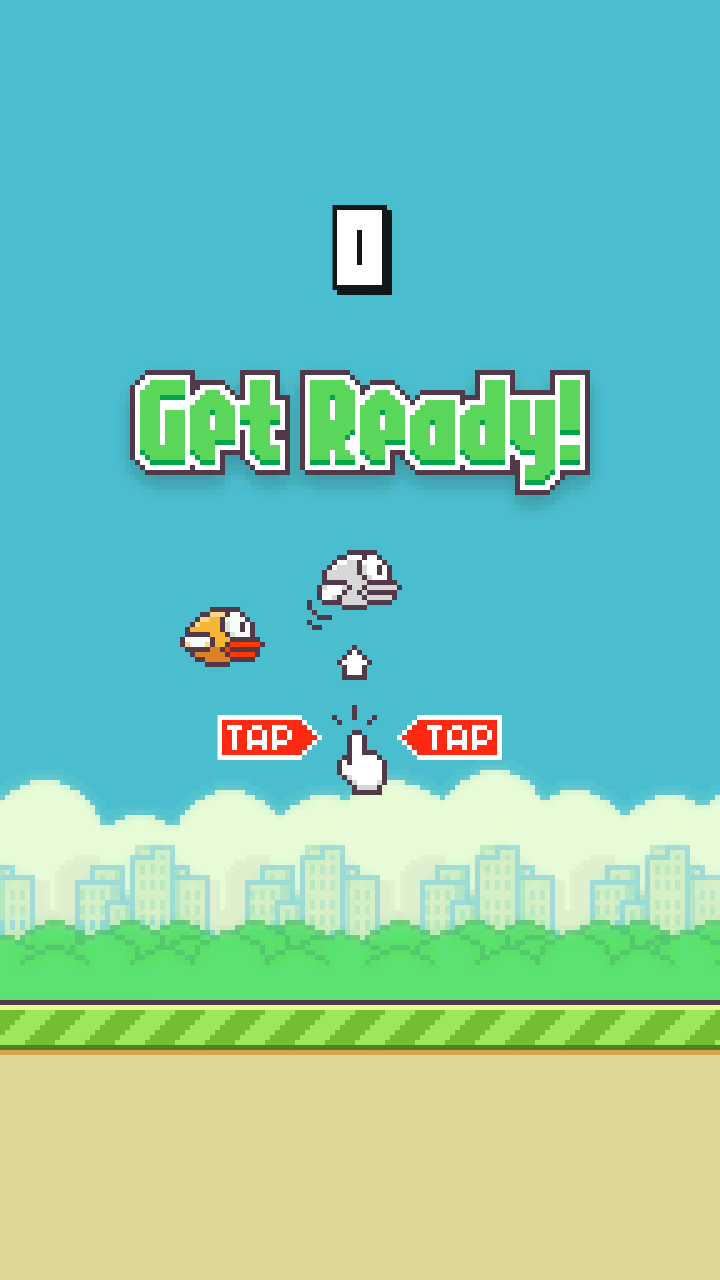 Flappy Bird Start Screen