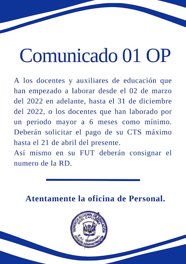 Pago de CTS 2022