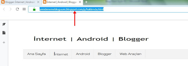 blogger sayfalar