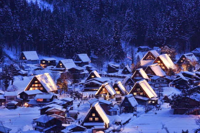 Gassho-zukuri Village in Shirakawa-go, Japan - Snowy Wonderlands From Around The World Will Fight The Winter Blahs