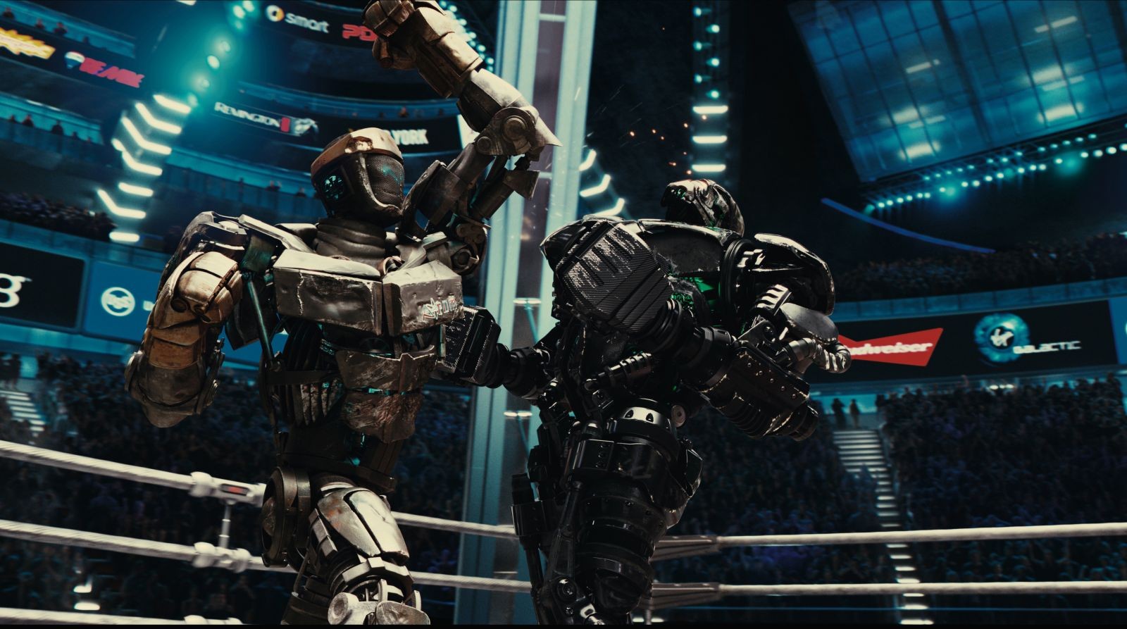 Nuevo Poster Latino de GIGANTES DE ACERO (Real Steel) | CINE 1