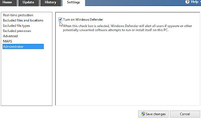 Setting Konfigurasi Windows Defender di Windows 8 step 5