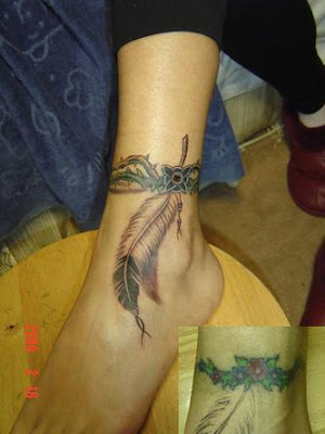This is an anklet tattoo. The picture at the right bottom is the original 