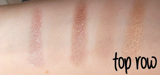 MUA undressed palette swatches