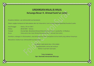 surat undangan halal bihalal keluarga besar