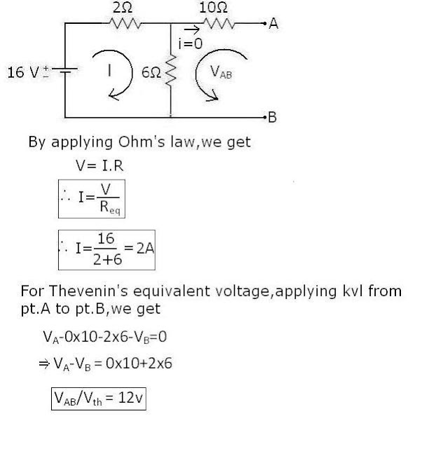 Thevenin's Equivalent Voltage