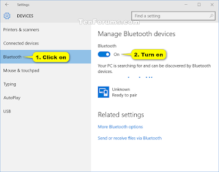 bluetooth pc windows 10