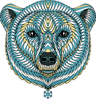 Draw Yonni-Gagarine : Polar Bear Face