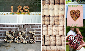 Ideas para decorar tu boda con corchos de vino: letras y formas