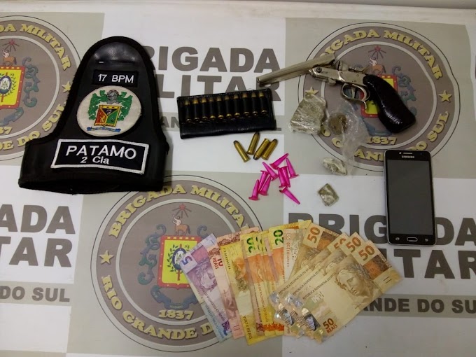 GRAVATAÍ | Brigadianos do 17º BPM realizam prisão por tráfico de drogas na Vila Rica