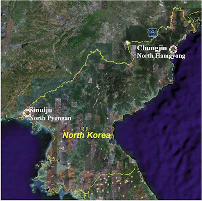 map of north korea at night. north korea map at night.