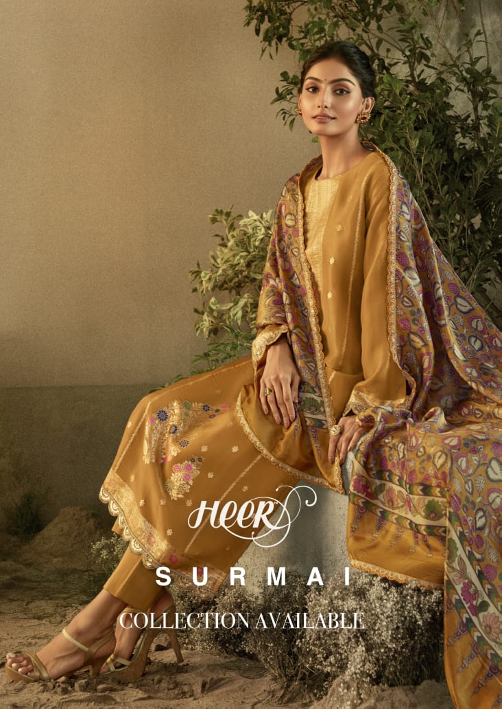 Surmai Kimora Heer Banarasi Embroidery Work Pant Style Suits