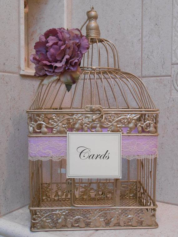 Spot new blossoms in the enclosure for a decadent wedding style. Gold Birdcage Wedding Card Holder Card Box Lavender Wedding Decor Wedding Cardholder Birdcage Lilac Wedding Elegant Birdcage New 2256728 Weddbook