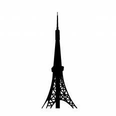 これまでで最高の東京タワー シルエット 美しい花の画像