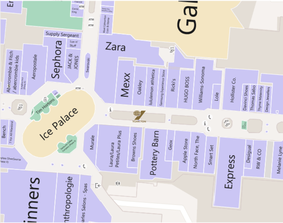 31 West Edmonton Mall Map Maps Database Source