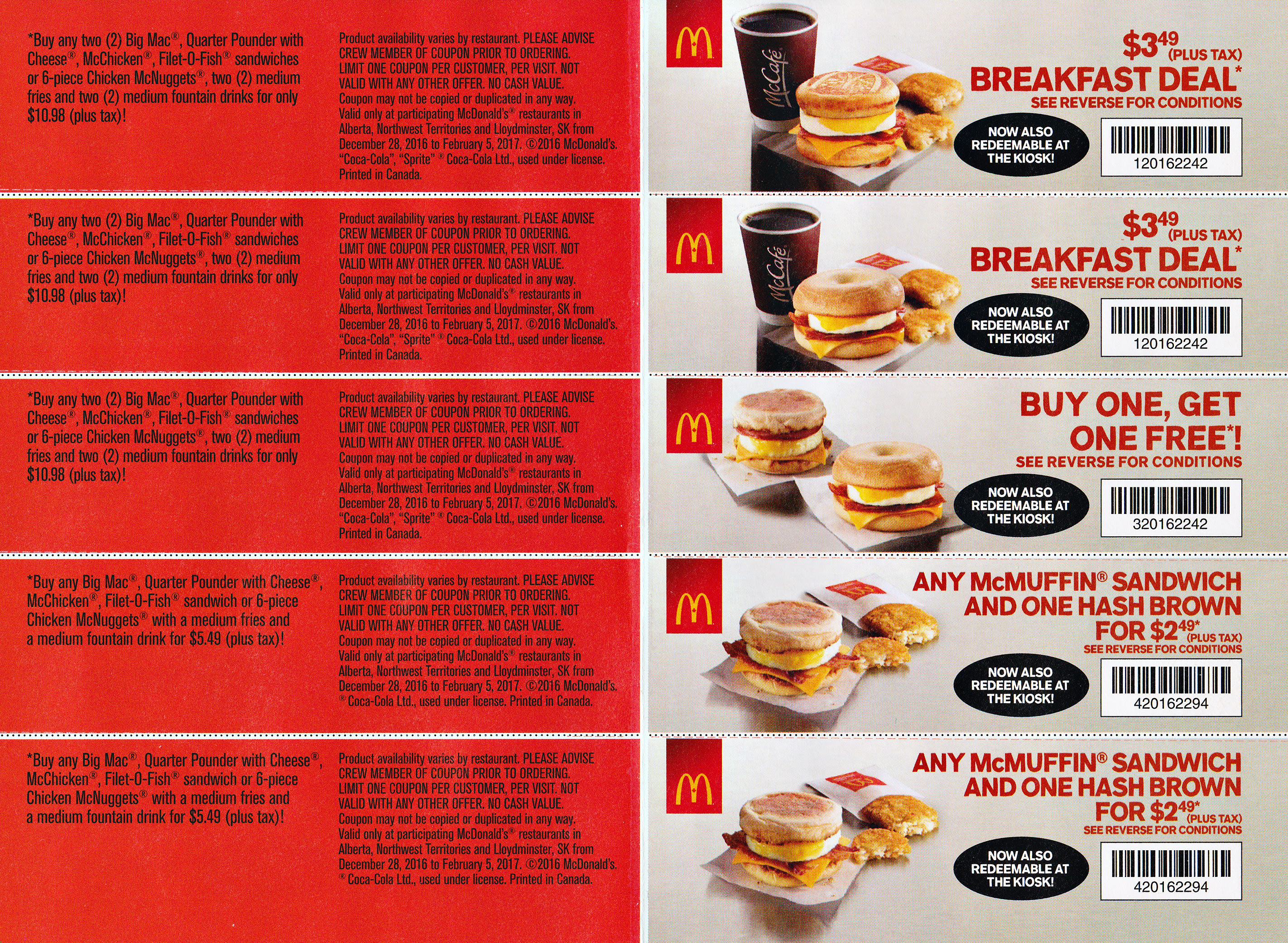 Active mcdonald's coupons and discount codes for may 2021. Canada Mcdonalds Coupons All Products Are Discounted Cheaper Than Retail Price Free Delivery Returns Off 64