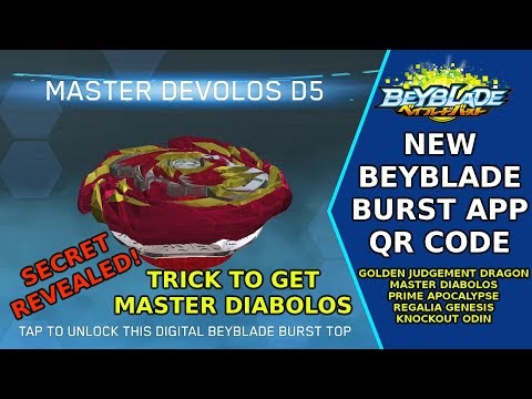 Cyclonmaster New Beyblade Burst Rise Qr Codes Trick To Get Master Devolos D5 Master Diabolos Qr Code