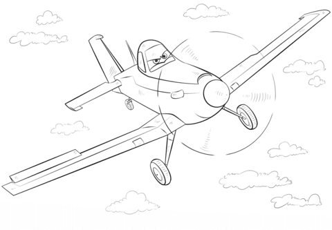 You will enjoy this dusty crophopper printable coloring page to color online with the interactive hellokids.com coloring machine or print to color at home. Dusty Crophopper Coloring Page Free Printable Coloring Pages