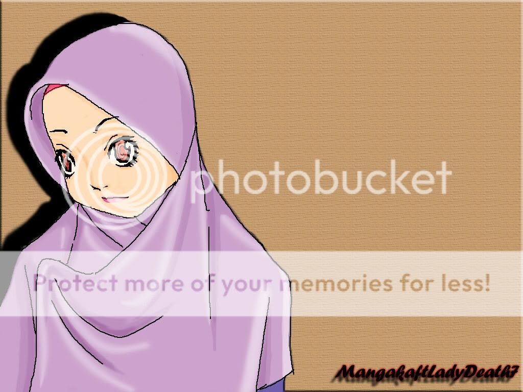 Gambar Kartun Wanita Muslimah Sedih Kolek Gambar