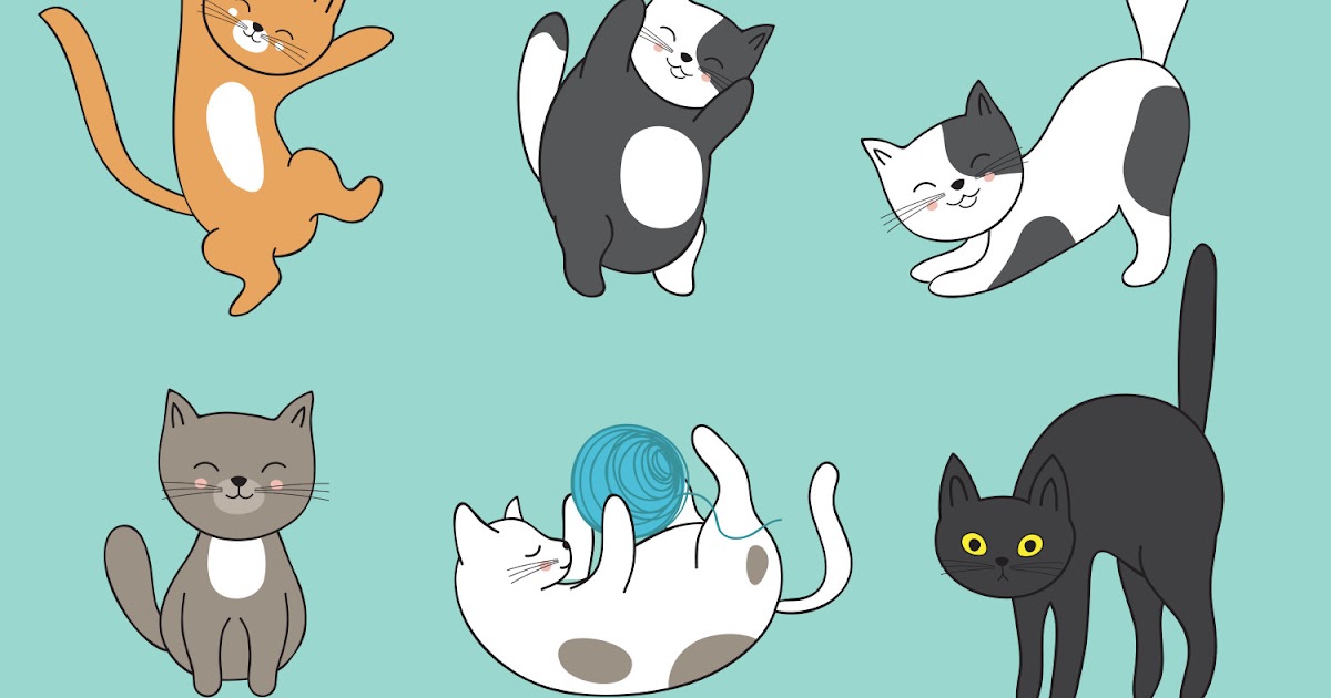  kucing  Gambar Wallpaper Kartun  Kucing  Lucu