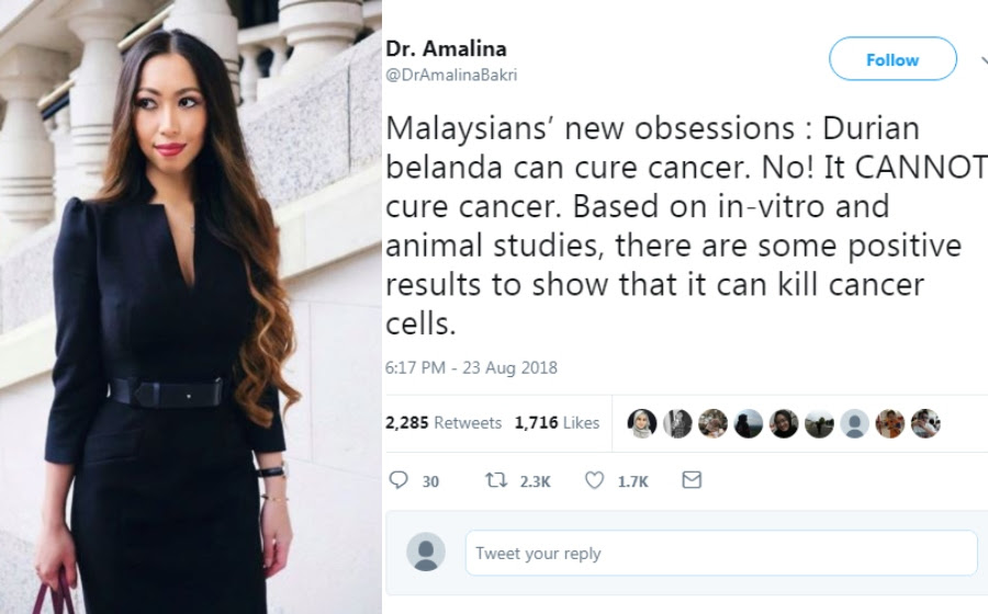 Setelah dilakukan penelitian lebih lanjut, daun durian belanda mempunyai beberapa kandungan senyawa yang baik untuk tubuh. Jus Durian Belanda Tak Boleh Cegah Kanser Dr Amalina Bakri Astro Awani