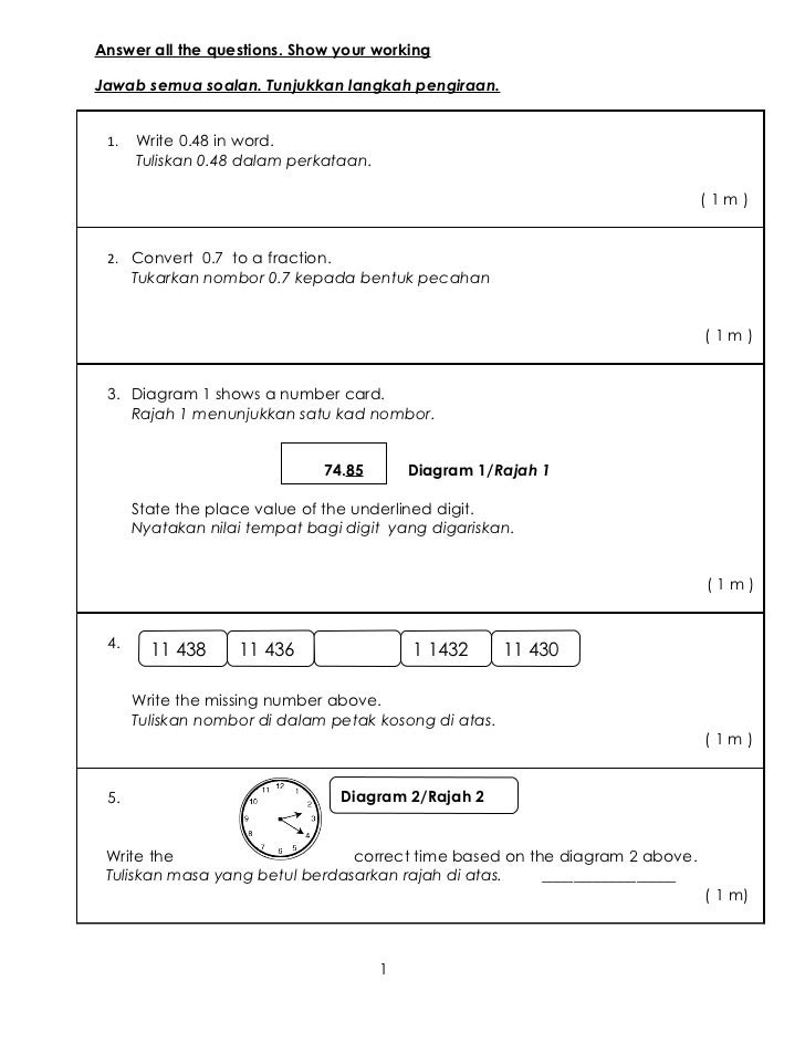 Soalan Matematik Cikgu Azizul - Malacca q