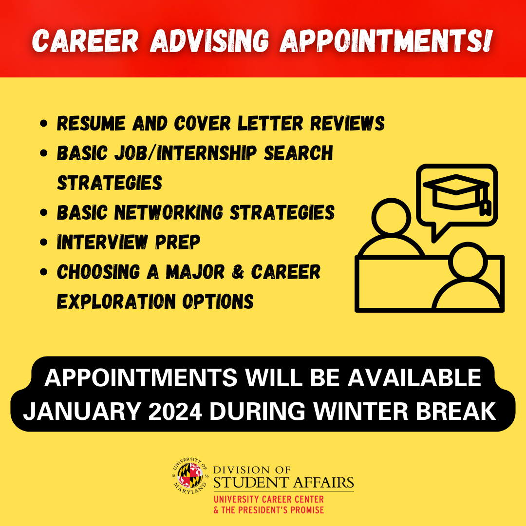 An image for Career Advising Appointments