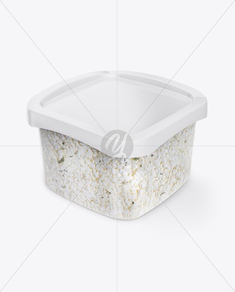 Download Download Transparent Container with Feta Cheese Mockup ...