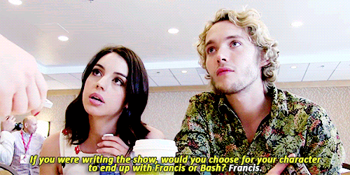 Queen elizabeth (rachel skarsten) enlists in narcisse (craig parker) to further her quest for supremacy. Adelaide Kane Toby Regbo Gif Wifflegif