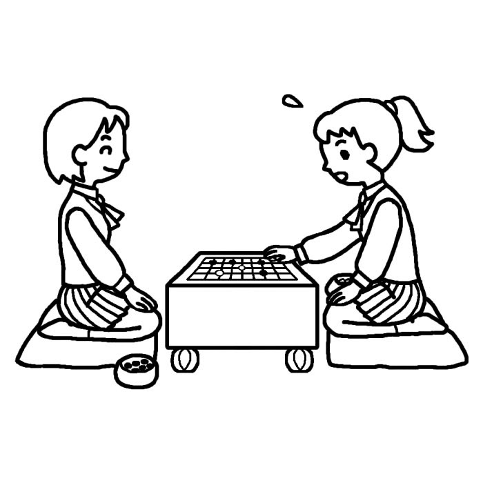 これまでで最高の将棋 イラスト 白黒 美しい花の画像