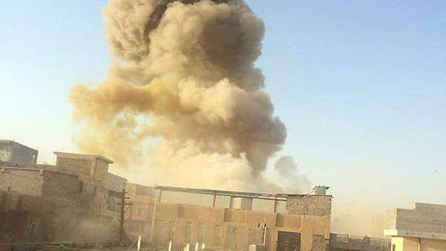 Explosion in Ramadi (Photo: MCT)