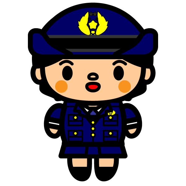 最高の警察官 イラスト フリー かわいい動物画像