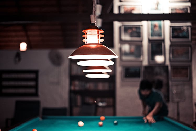 Between 40 and 70 is a great range for the perfect amount of lighting, without being too bright or too dim. How High Should A Pool Table Light Be Supreme Billiards