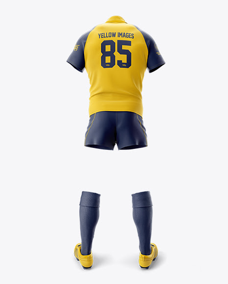 Download Mens Full Rugby Kit HQ Back View Jersey Mockup PSD File 56 ...