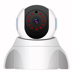 1080P Wired/Wireless Wifi IP Camera Pan/Tilt Night Vision