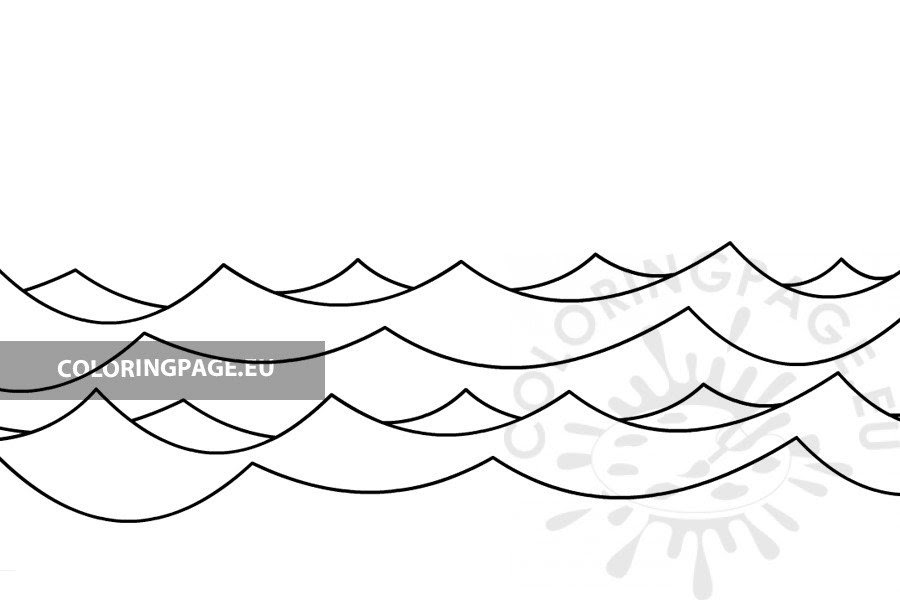 Regardless of your age or artistic talents, we think these are the perfect way to boost your mood and reduce stress at any point in your daily routine. Printable Sea Waves Template Coloring Page