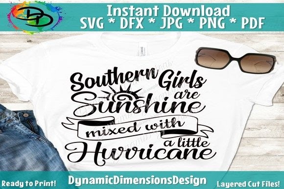 Create Southern Girl SVG, Sunshine Mixed with Layered SVG ...