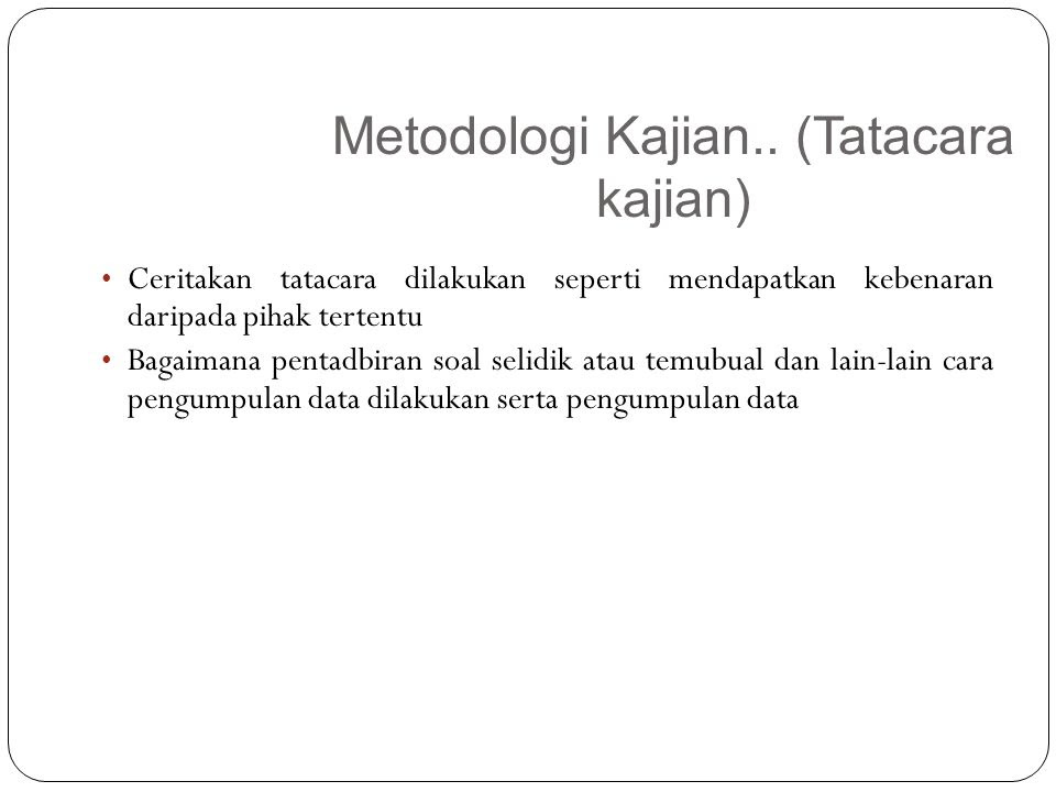 Contoh Soalan Temubual Penyelidikan - Terengganu s