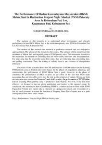We did not find results for: Kinerja Badan Keswadayaan Masyarakat Bkm Mekar Sari Dalam Merealisasikan Kawasan Prioritas Penjawi Night Market Pnm Di Kelurahan Pati Lor Kecamatan Pati Kabupaten Pati Lumbung Pustaka Uny