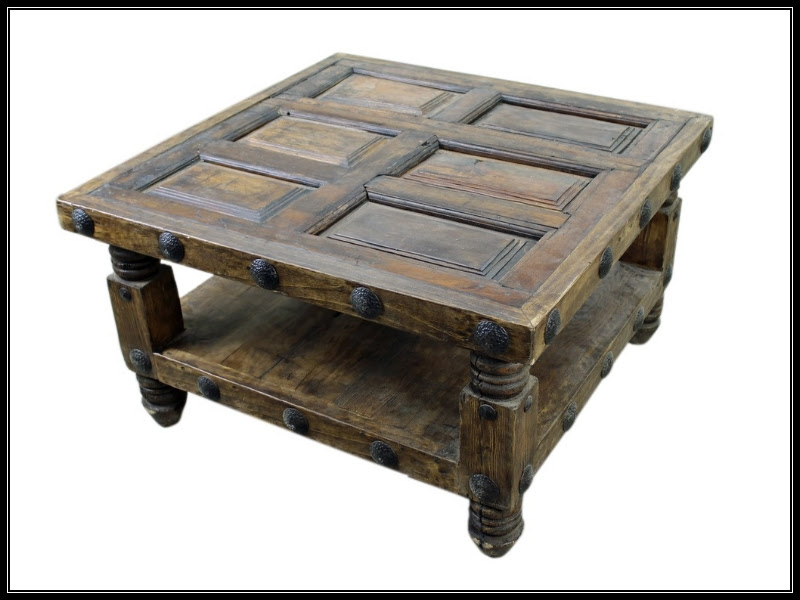 We create coffee tables from mexican native hardwoods, antique mexican doors, wrought iron and copper. Rustic Mexican Furniture Talavera