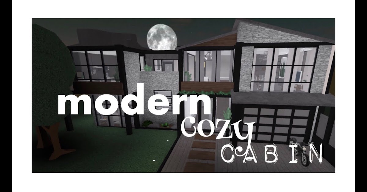 74k Modern Family Cabin Home Roblox Bloxburg - roblox bloxburg modern family mansion 68k
