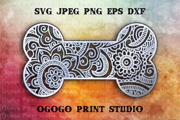 Download Layered Dog Paw 3D Mandala Svg Free - Layered SVG Cut File