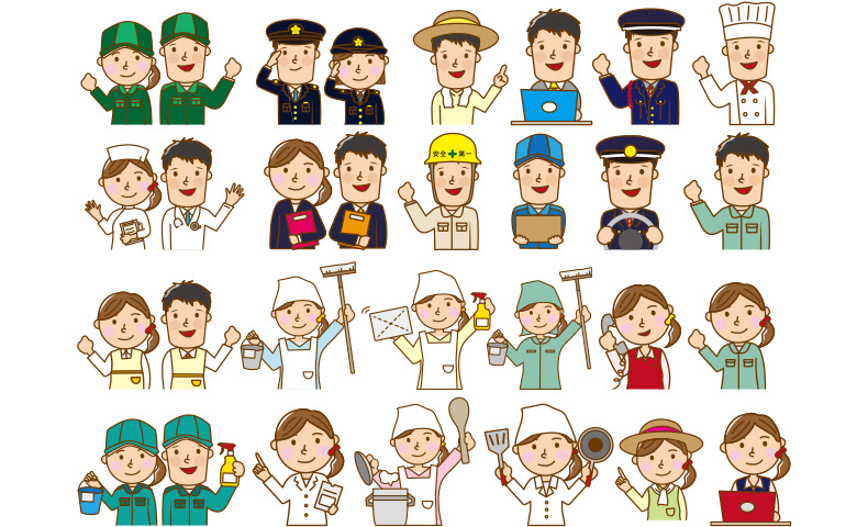 完了しました 職場体験 イラスト 中学生 職場体験 イラスト