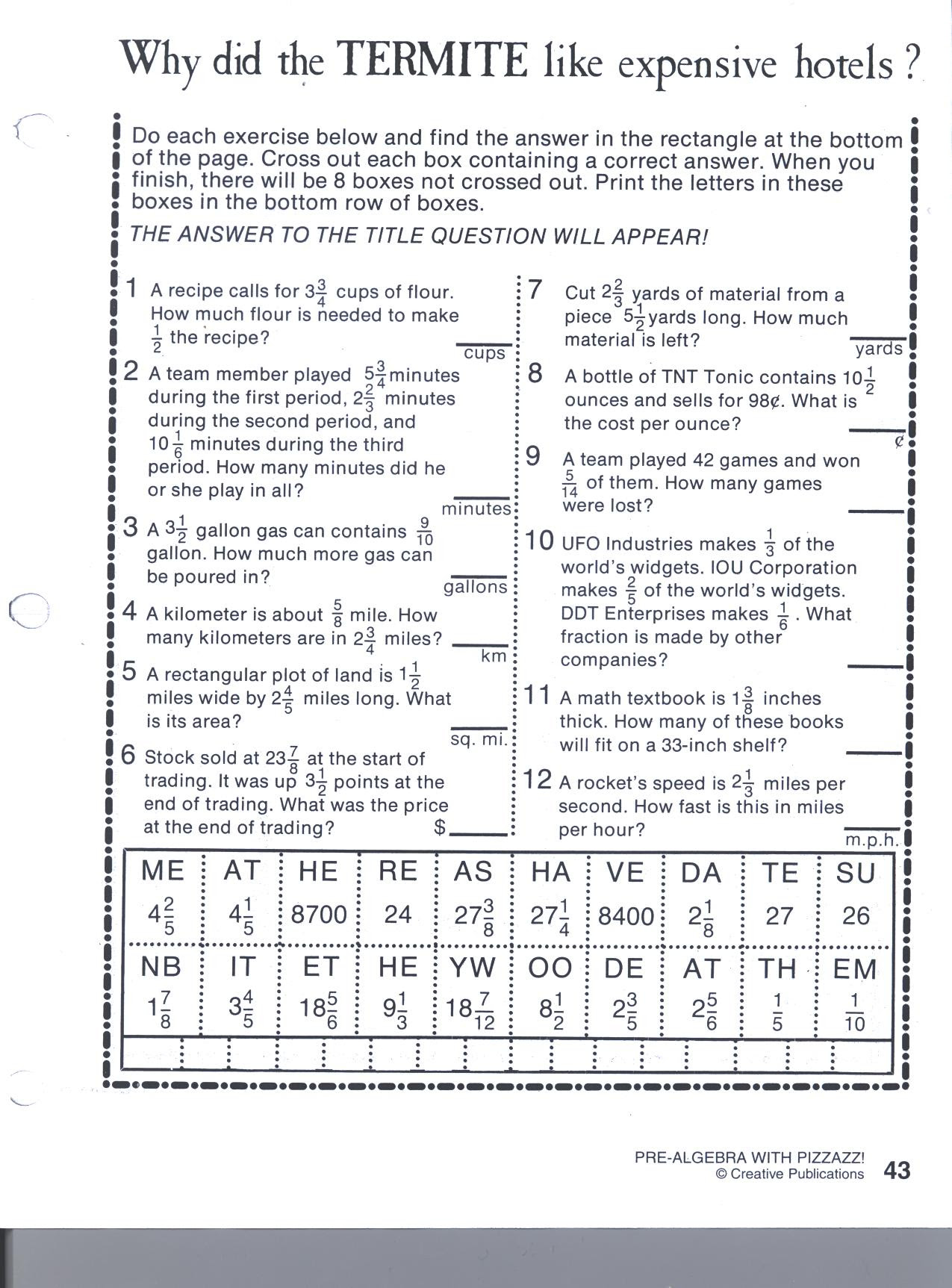 algebra worksheet: NEW 727 ALGEBRA CODE WORKSHEET