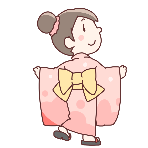 トップ100着物 イラスト かわいい アニメ画像