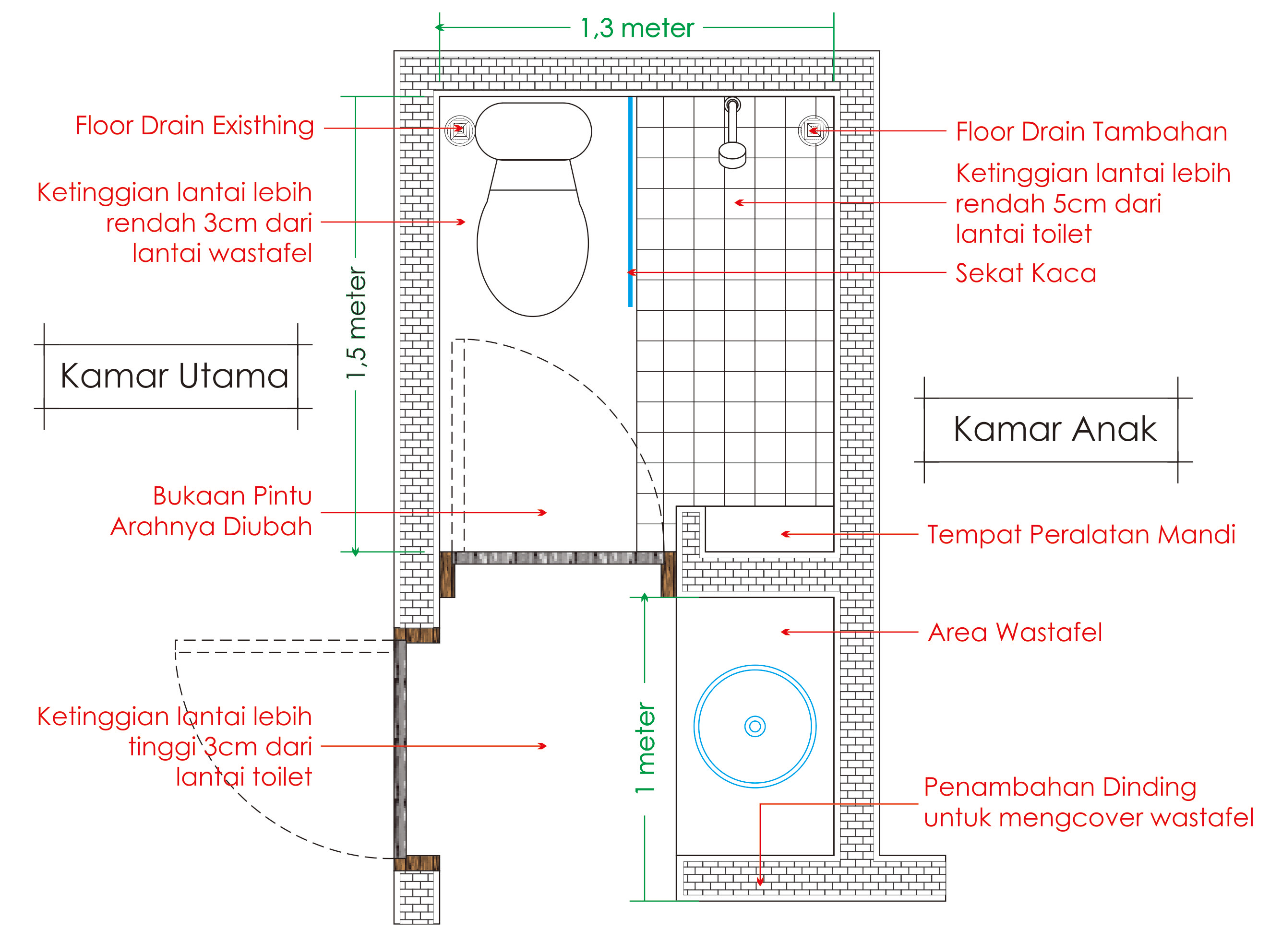 Kumpulan Pintu Kamar Mandi 2019 Ukuran Standar Pintu 