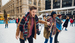 Couple skating